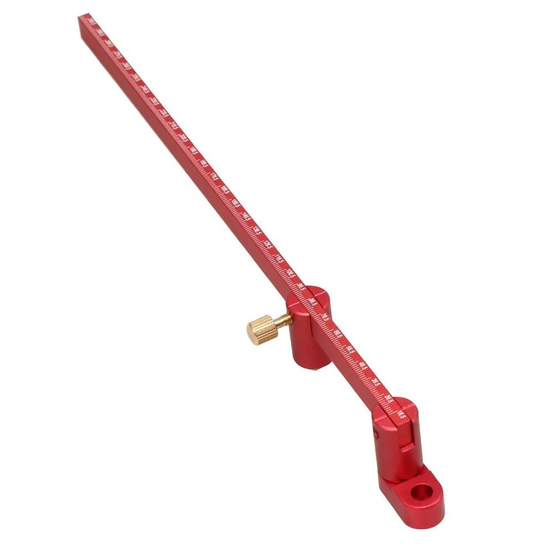 Woodworking Scribing Gauge Center Finder Ruler Aluminum Circle Ruler Compass 32cm 7