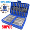 50 Piece Extra Long 75mm Security Bit Set Torx Star And Hex Screwdriver Bits 0