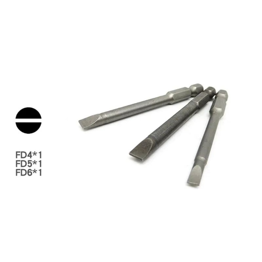 50 Piece Extra Long 75mm Security Bit Set Torx Star And Hex Screwdriver Bits 7