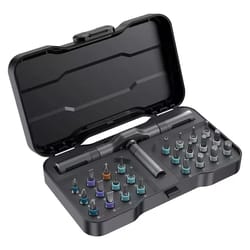 24 in 1 ratchet screwdriver set multi purpose magnetic bits for diy and household repair