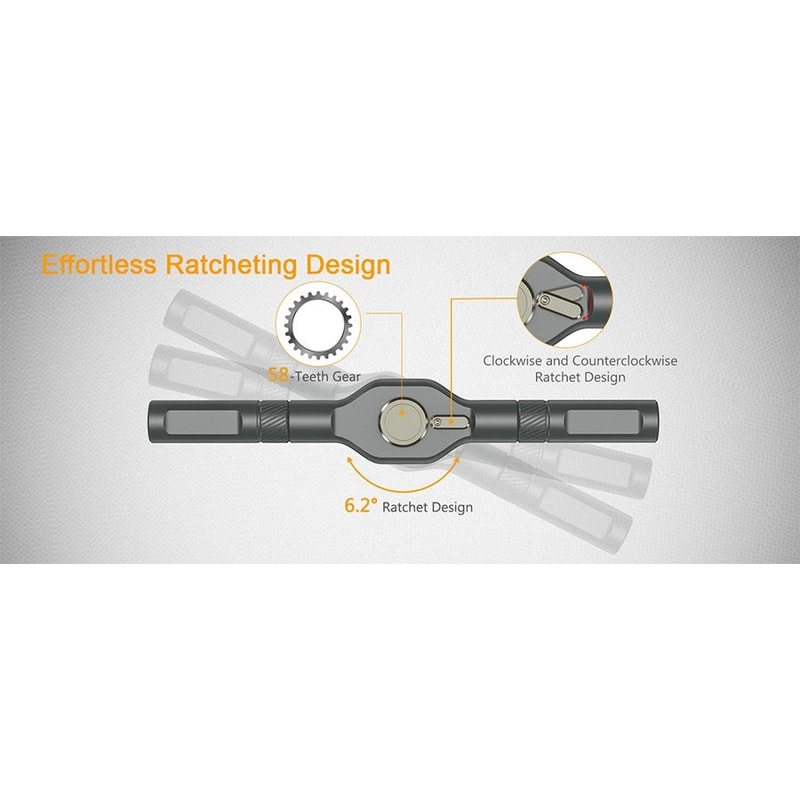 24 In 1 Ratchet Screwdriver Set Multi Purpose Magnetic Bits For DIY And Household Repair 8