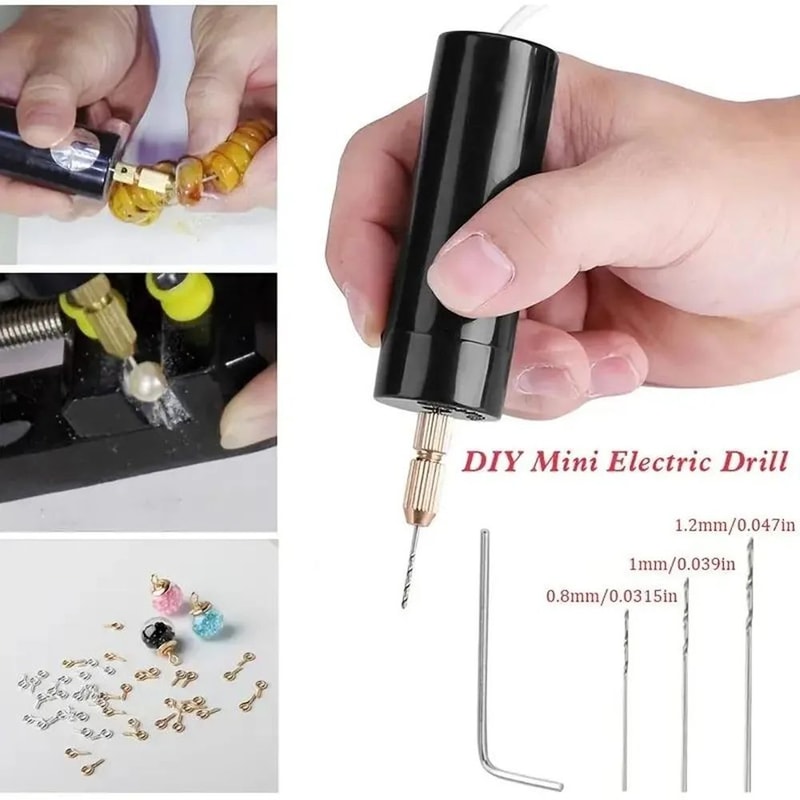 Handheld Mini Electric Drill USB DIY Engraving Pen Tool For Resin Jewelry And Wood Craft 0