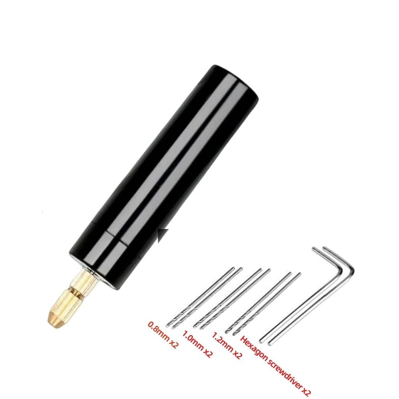 Handheld Mini Electric Drill USB DIY Engraving Pen Tool For Resin Jewelry And Wood Craft 12