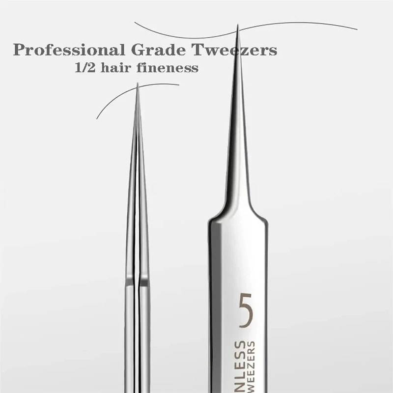 Professional UltraFine No5 Acne Blackhead Removal Tweezers Precision Pimple Extractor Tool 2