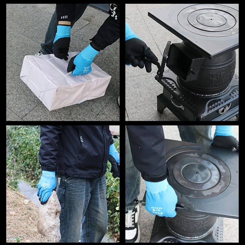 Winter Waterproof Warm Mechanical Gloves ColdResistant Gloves For Outdoor Work Fishing 2