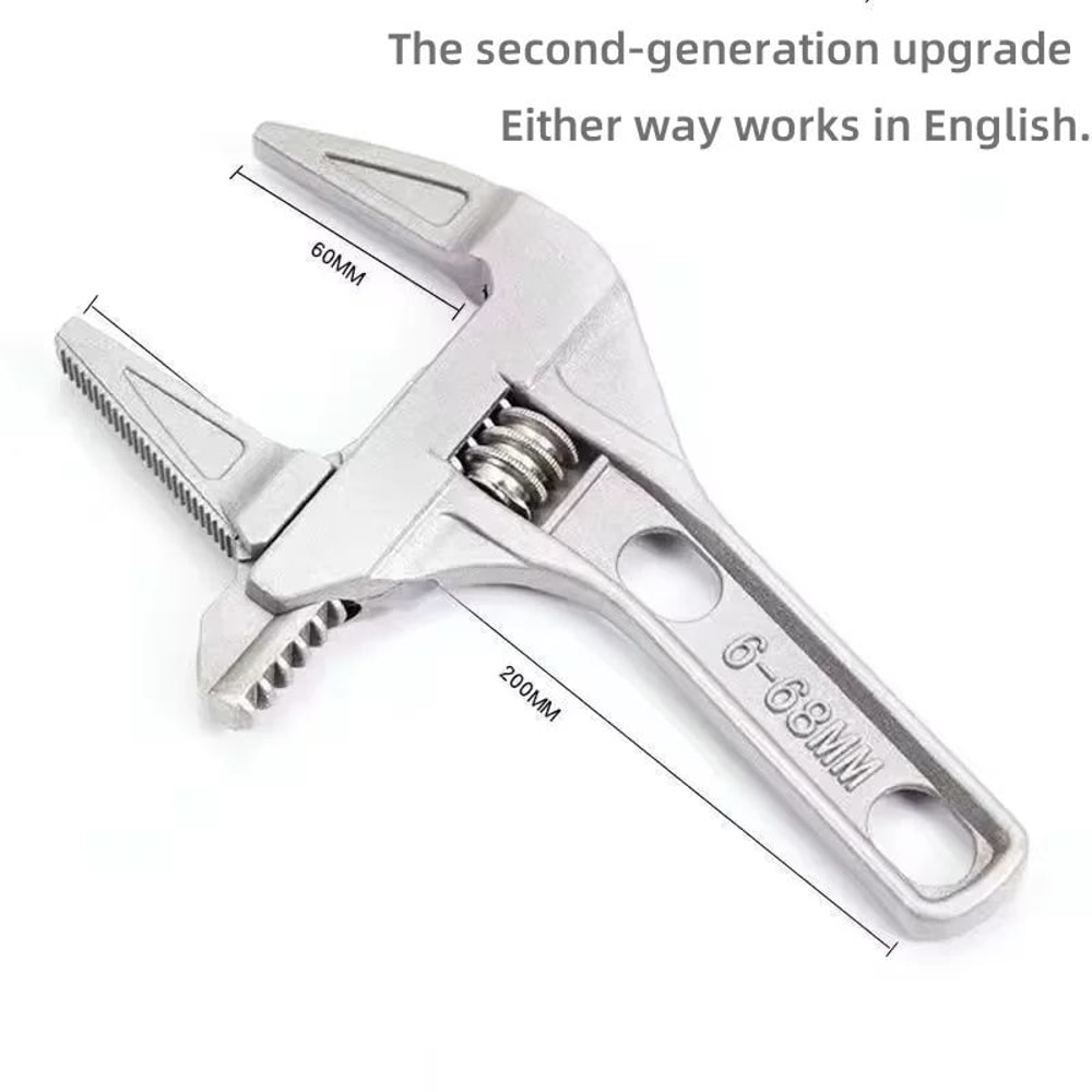 Adjustable Aluminum Alloy Bathroom Wrench Multifunction Universal Spanner For Pipe Nut Screw Remo 1