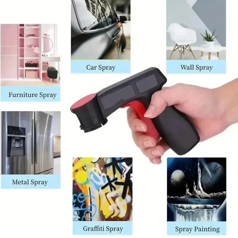 Universal Plastic Spray Paint Handle Reusable Trigger Grip For Car Paint Film Pasting DIY Sprayin 4