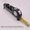 Multipurpose Laser Level Line Tool Cross Line Laser With 8 Ft Measuring Tape Standard Level Kit 7