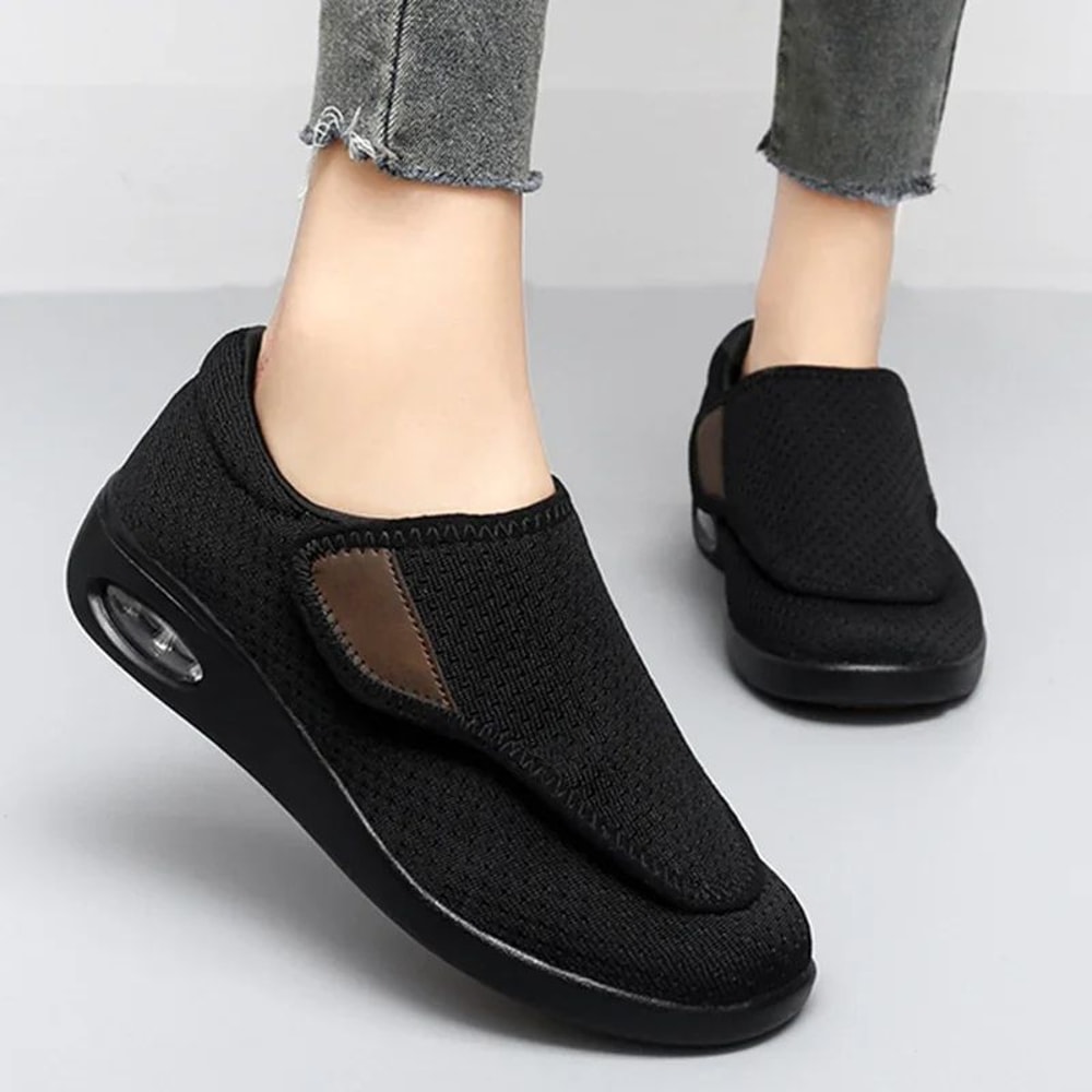 Casual Orthopedic WideFit Walking Shoes Soft Adjustable Comfort Shoes For Swollen Feet Diabetic S 3