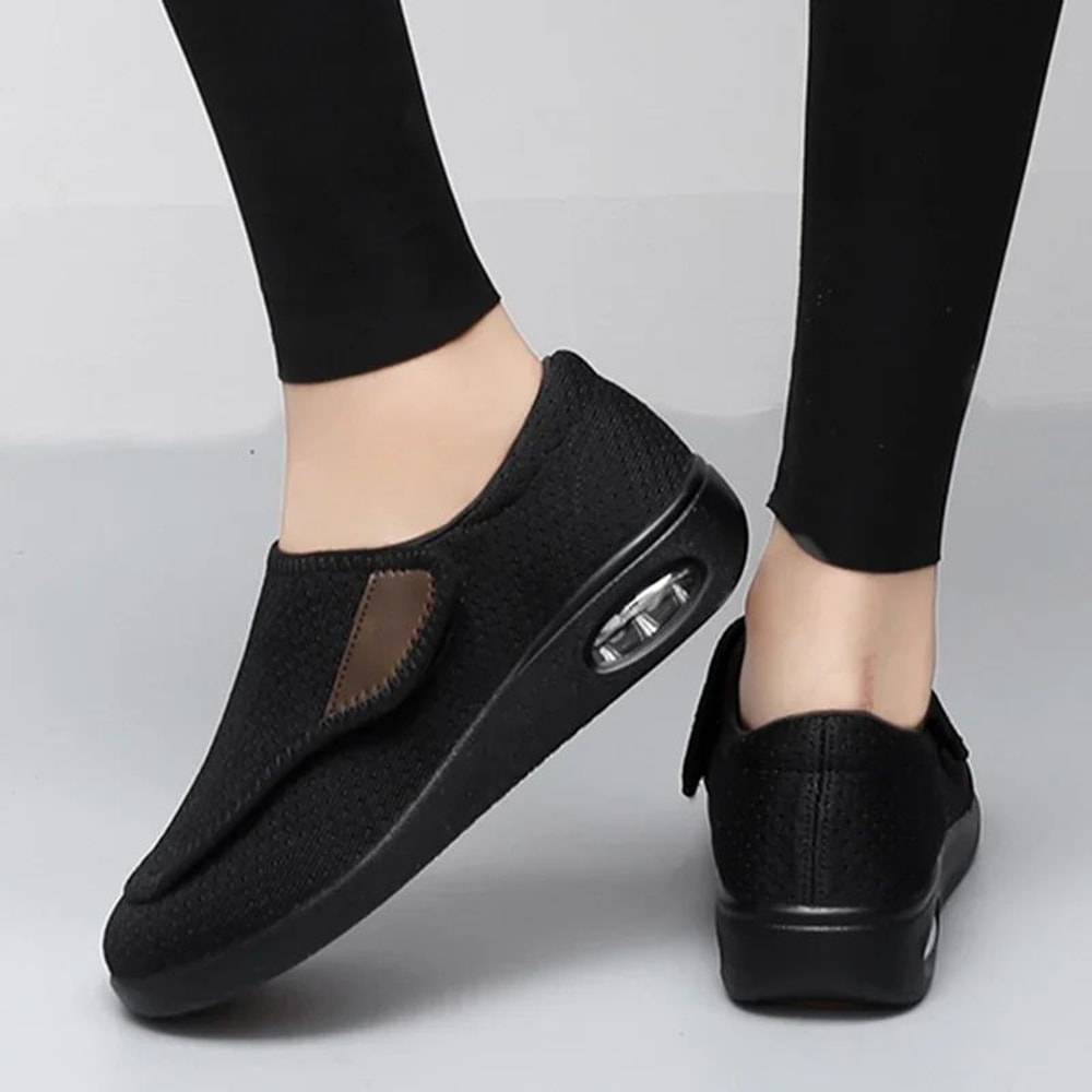 Casual Orthopedic WideFit Walking Shoes Soft Adjustable Comfort Shoes For Swollen Feet Diabetic S 4