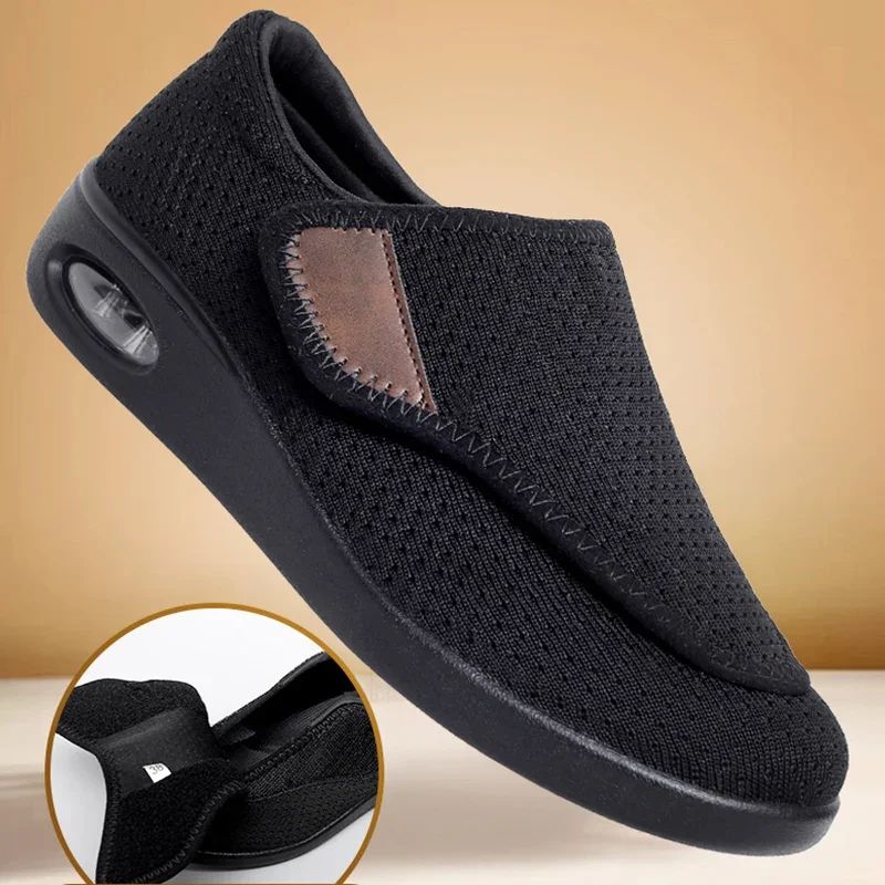 Casual Orthopedic WideFit Walking Shoes Soft Adjustable Comfort Shoes For Swollen Feet Diabetic S 5
