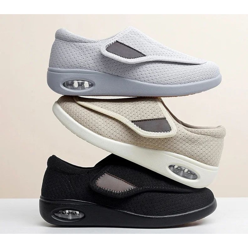 Casual Orthopedic WideFit Walking Shoes Soft Adjustable Comfort Shoes For Swollen Feet Diabetic S 8