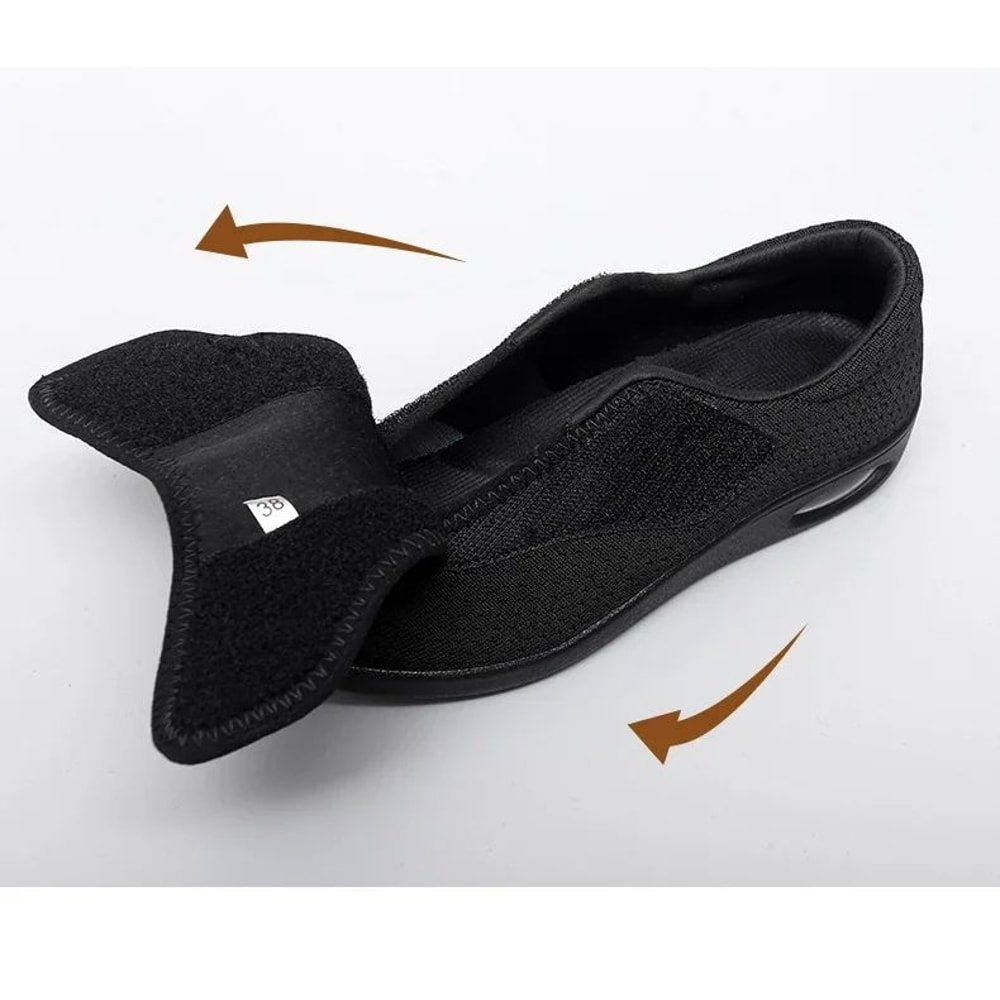Casual Orthopedic WideFit Walking Shoes Soft Adjustable Comfort Shoes For Swollen Feet Diabetic S 10