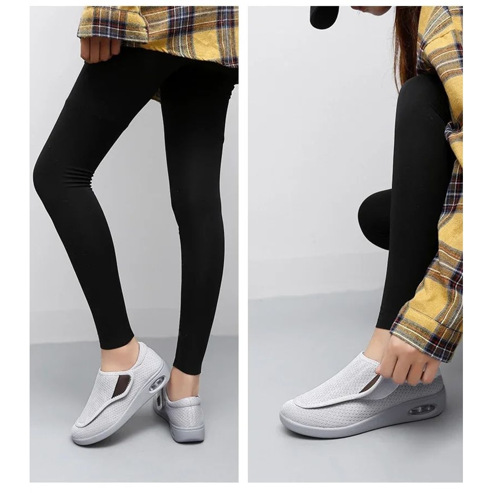 Casual Orthopedic WideFit Walking Shoes Soft Adjustable Comfort Shoes For Swollen Feet Diabetic S 15