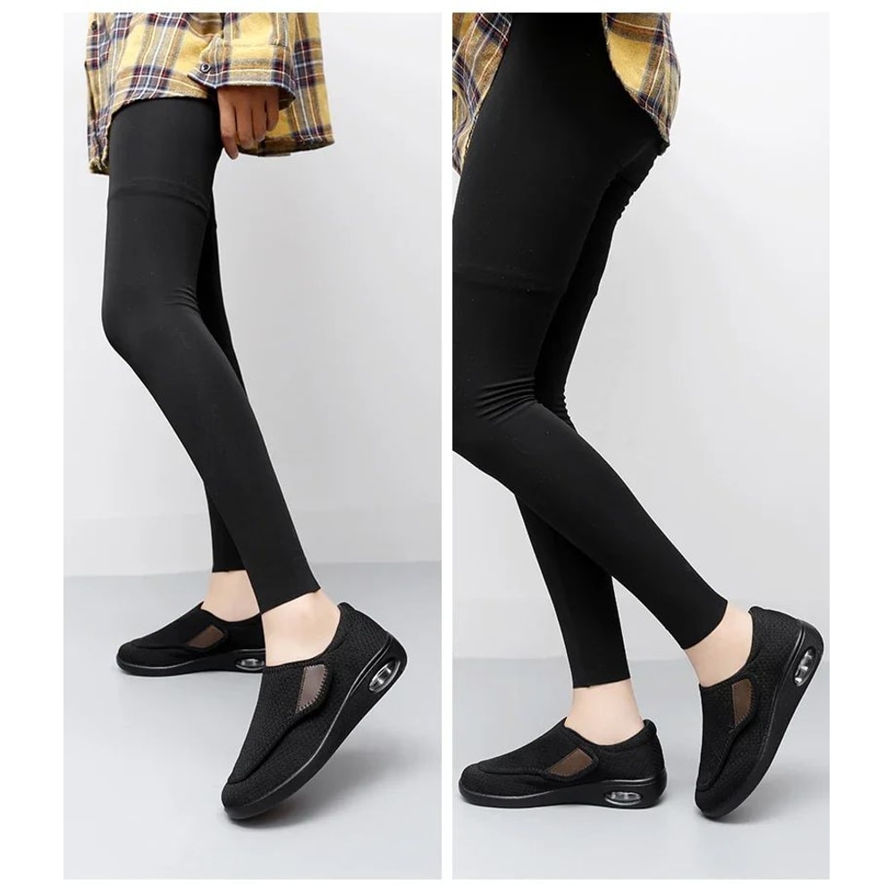 Casual Orthopedic WideFit Walking Shoes Soft Adjustable Comfort Shoes For Swollen Feet Diabetic S 13