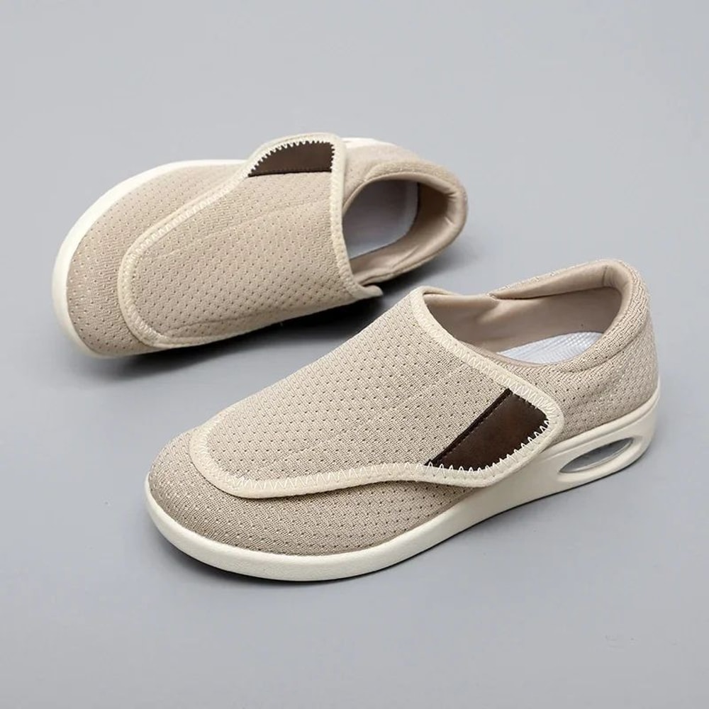 Casual Orthopedic WideFit Walking Shoes Soft Adjustable Comfort Shoes For Swollen Feet Diabetic S 17