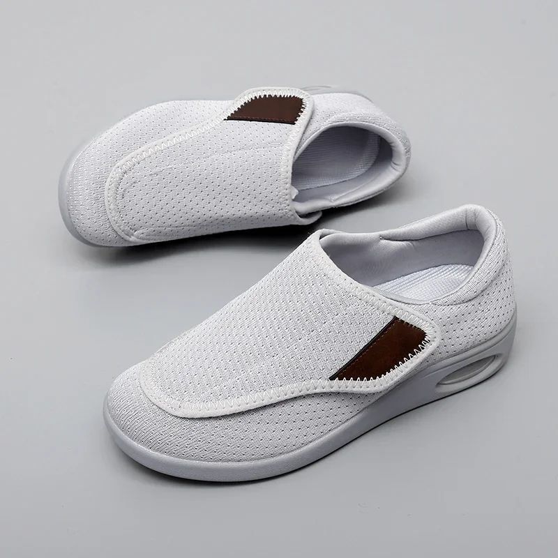 Casual Orthopedic WideFit Walking Shoes Soft Adjustable Comfort Shoes For Swollen Feet Diabetic S 19