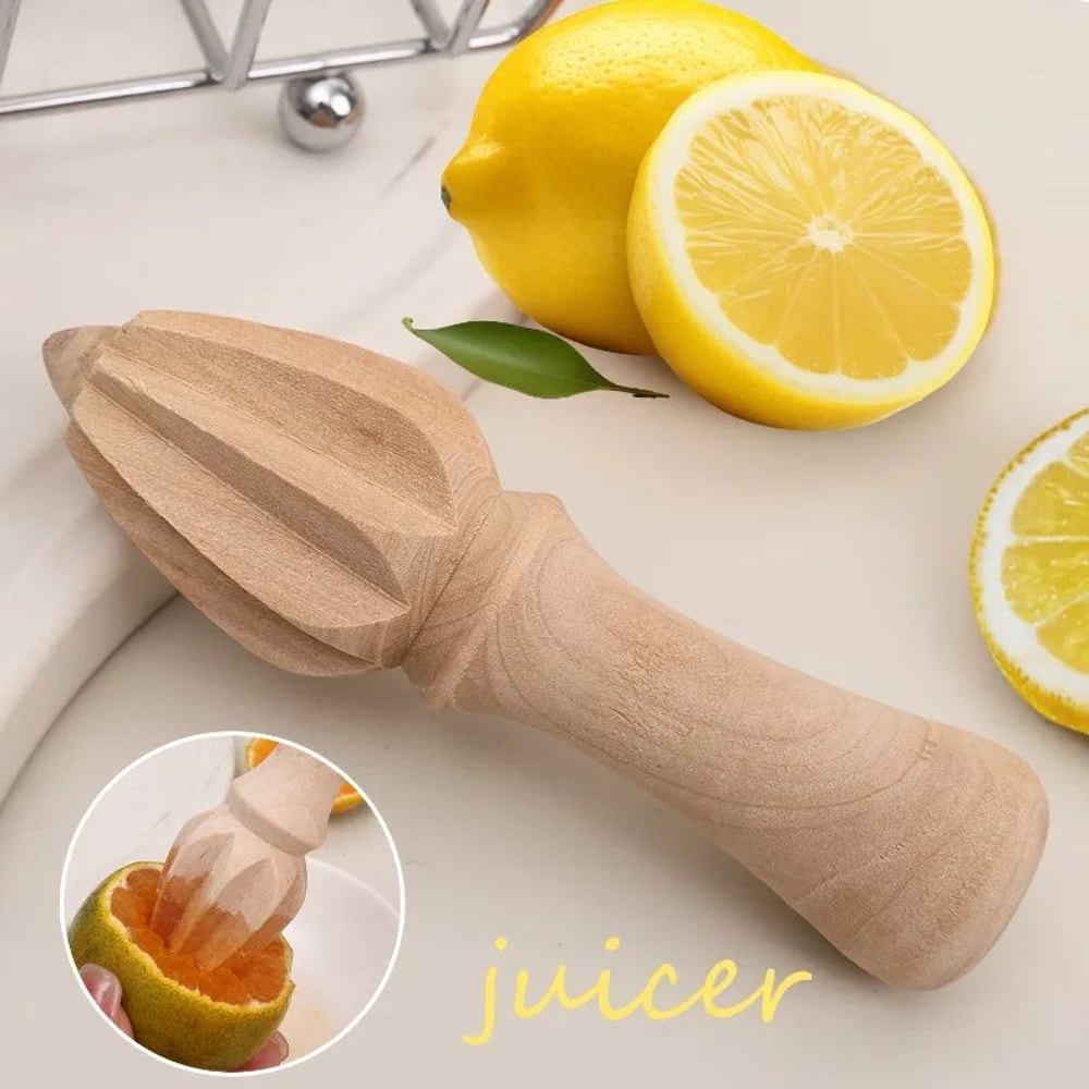 Wooden Citrus Reamer Manual Lemon Orange Hand Juicer Portable Mini Fruit Squeezer Kitchen Gadget 1