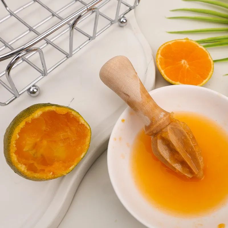 Wooden Citrus Reamer Manual Lemon Orange Hand Juicer Portable Mini Fruit Squeezer Kitchen Gadget 2