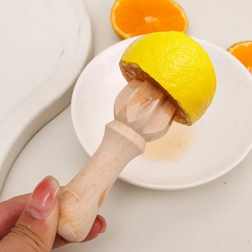 Wooden Citrus Reamer Manual Lemon Orange Hand Juicer Portable Mini Fruit Squeezer Kitchen Gadget 3