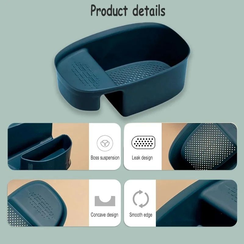 ElephantShaped Kitchen Sink Filter Basket DryWet Separation Drain Strainer Hanging Vegetable Wash 14