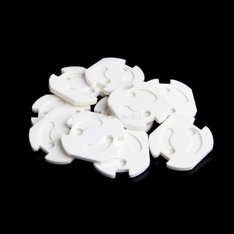 10Pack EU Power Socket Safety Guards ChildProof Outlet Protectors With Rotating AntiElectric Shock 1