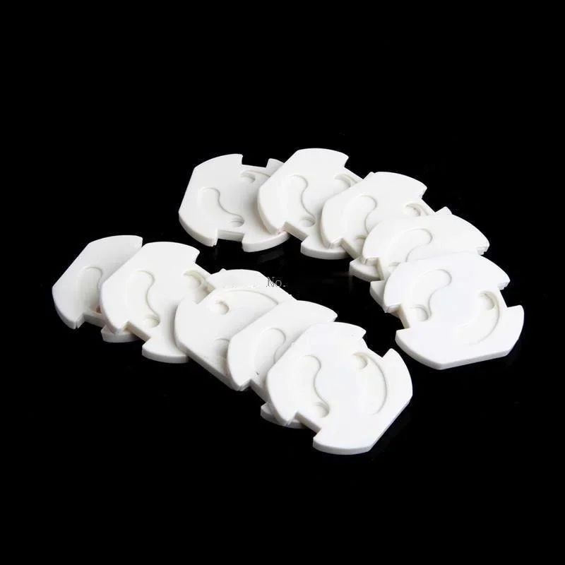 10Pack EU Power Socket Safety Guards ChildProof Outlet Protectors With Rotating AntiElectric Shock 2