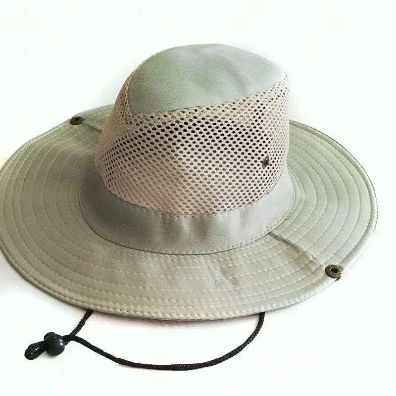 Summer Mesh Outdoor Fishing Hat Breathable Lightweight Sun Protection Fisherman Hat 7 Colors 10