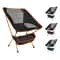Outdoor Portable Folding Chair Lightweight Beach BBQ Travel Hiking Seat For Easy Carry Convenienc 2