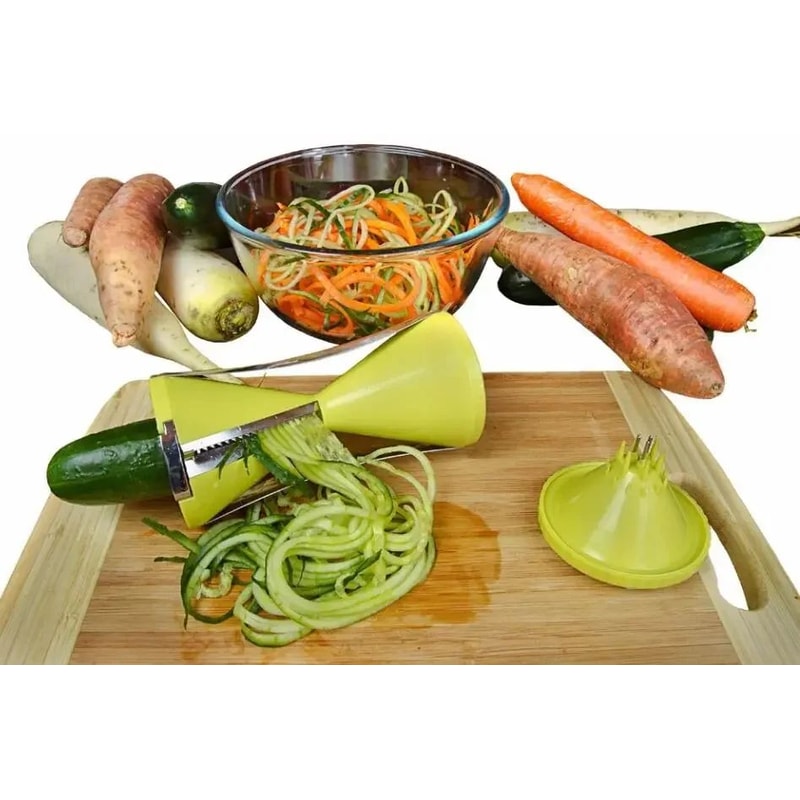 Vegetable Spiralizer Julienne Peeler Bundle Stainless Steel Spiral Slicer Julienne Cutter For Fr 4