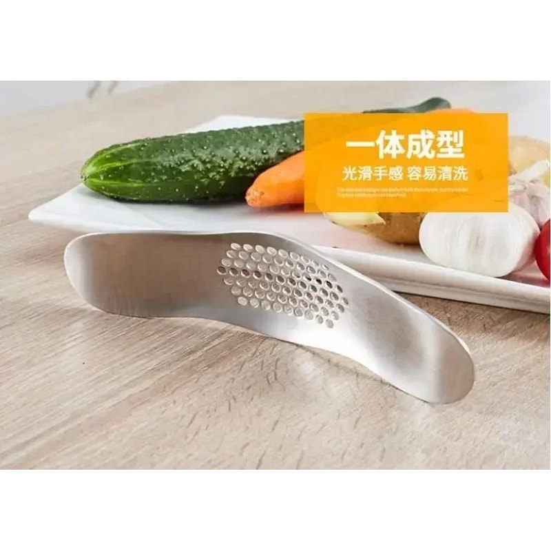Stainless Steel Garlic Press Crusher Manual Garlic Mincer For Cooking Fruit Vegetable Chopping 5
