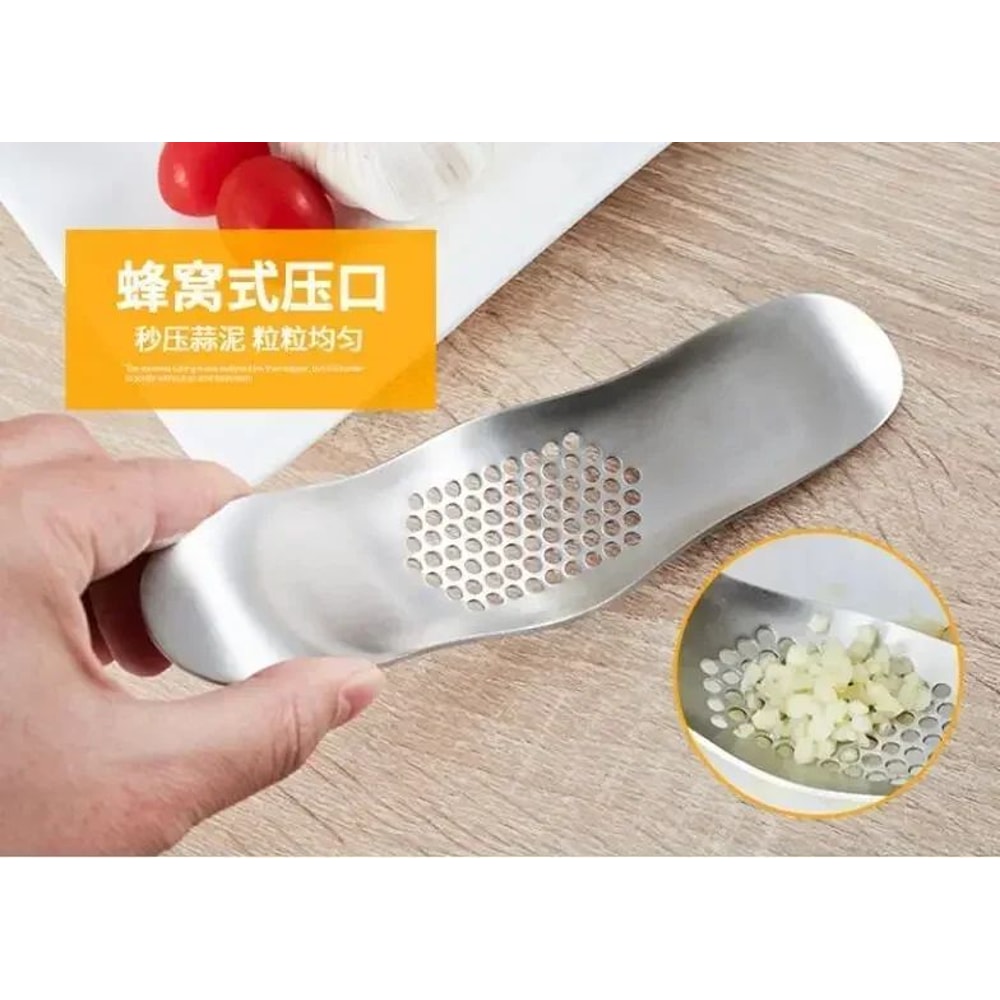 Stainless Steel Garlic Press Crusher Manual Garlic Mincer For Cooking Fruit Vegetable Chopping 6