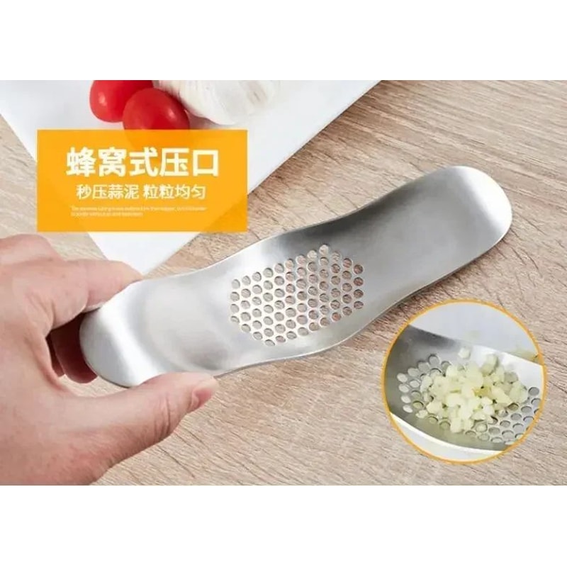 Stainless Steel Garlic Press Crusher Manual Garlic Mincer For Cooking Fruit Vegetable Chopping 6