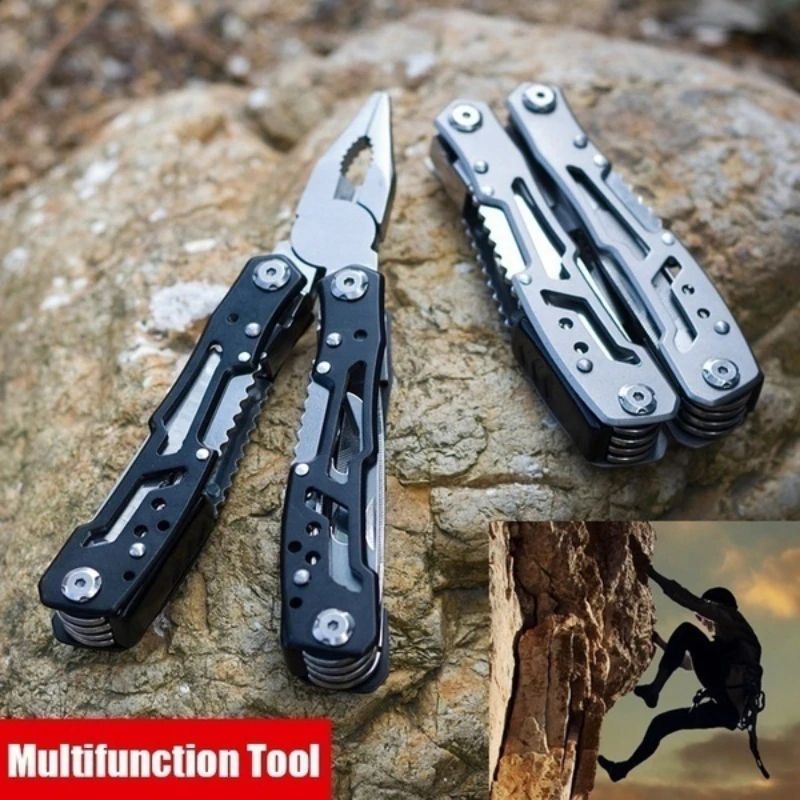 15in1 MultiTool Folding Pliers Creative Outdoor Camping Survival Tool With Nylon Carry Bag 2