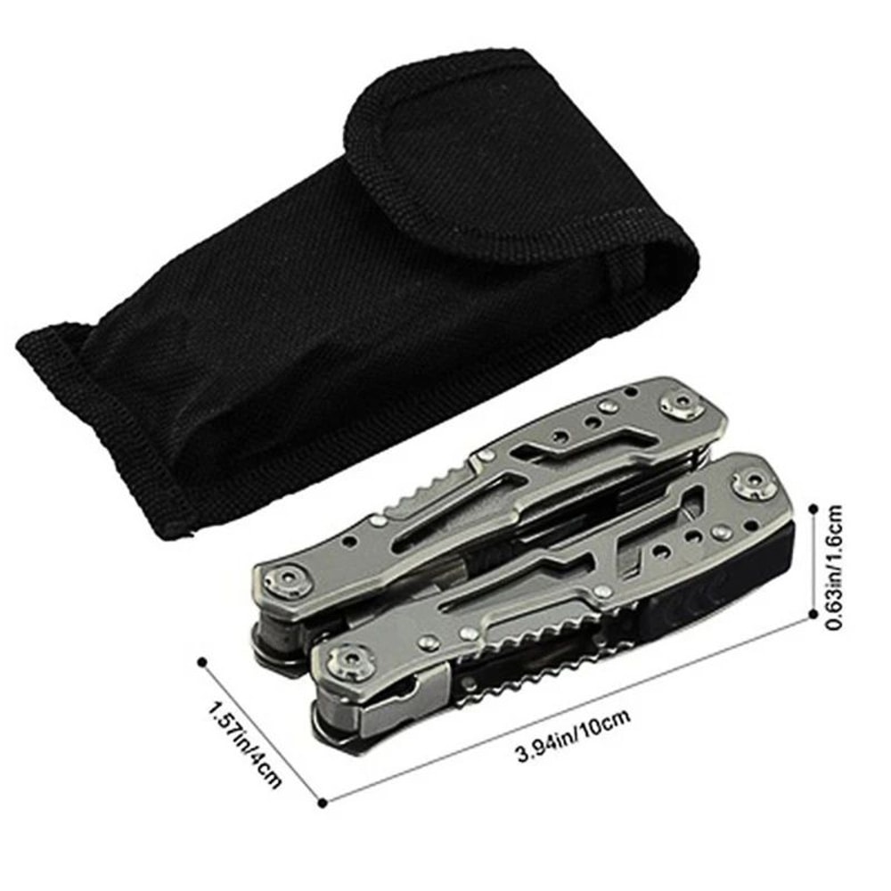 15in1 MultiTool Folding Pliers Creative Outdoor Camping Survival Tool With Nylon Carry Bag 5