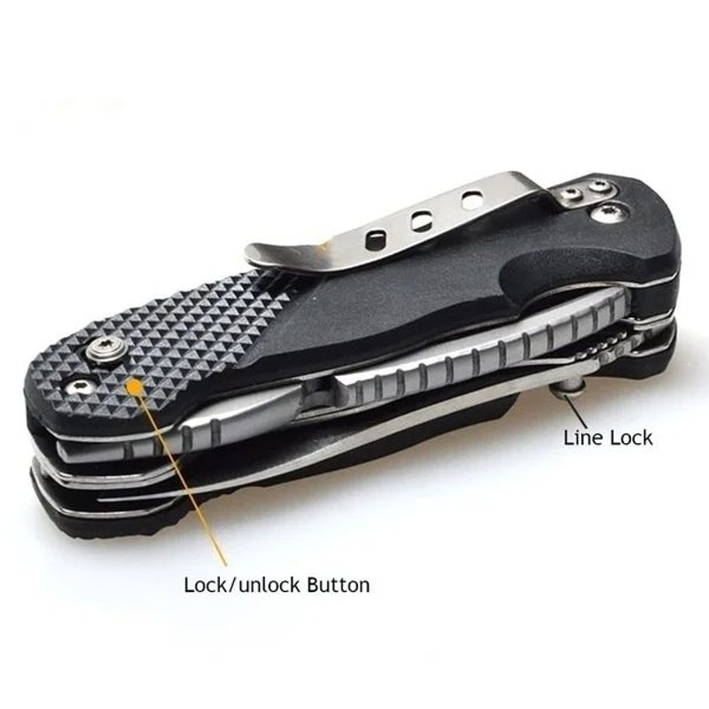 15in1 MultiTool Folding Pliers Creative Outdoor Camping Survival Tool With Nylon Carry Bag 7