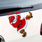 Christmas Santa Claus Wall Sticker Fun SelfAdhesive Bathroom Toilet Car Decoration 3