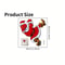 Christmas Santa Claus Wall Sticker Fun SelfAdhesive Bathroom Toilet Car Decoration 4