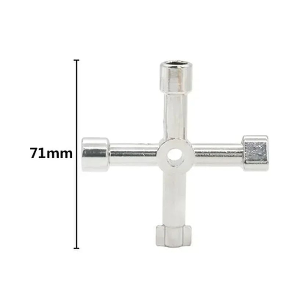 4in1 Multifunction Utility Switch Wrench Universal Square Triangle Key For Electricians Plumbers 4
