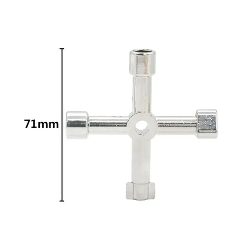 4in1 Multifunction Utility Switch Wrench Universal Square Triangle Key For Electricians Plumbers 4