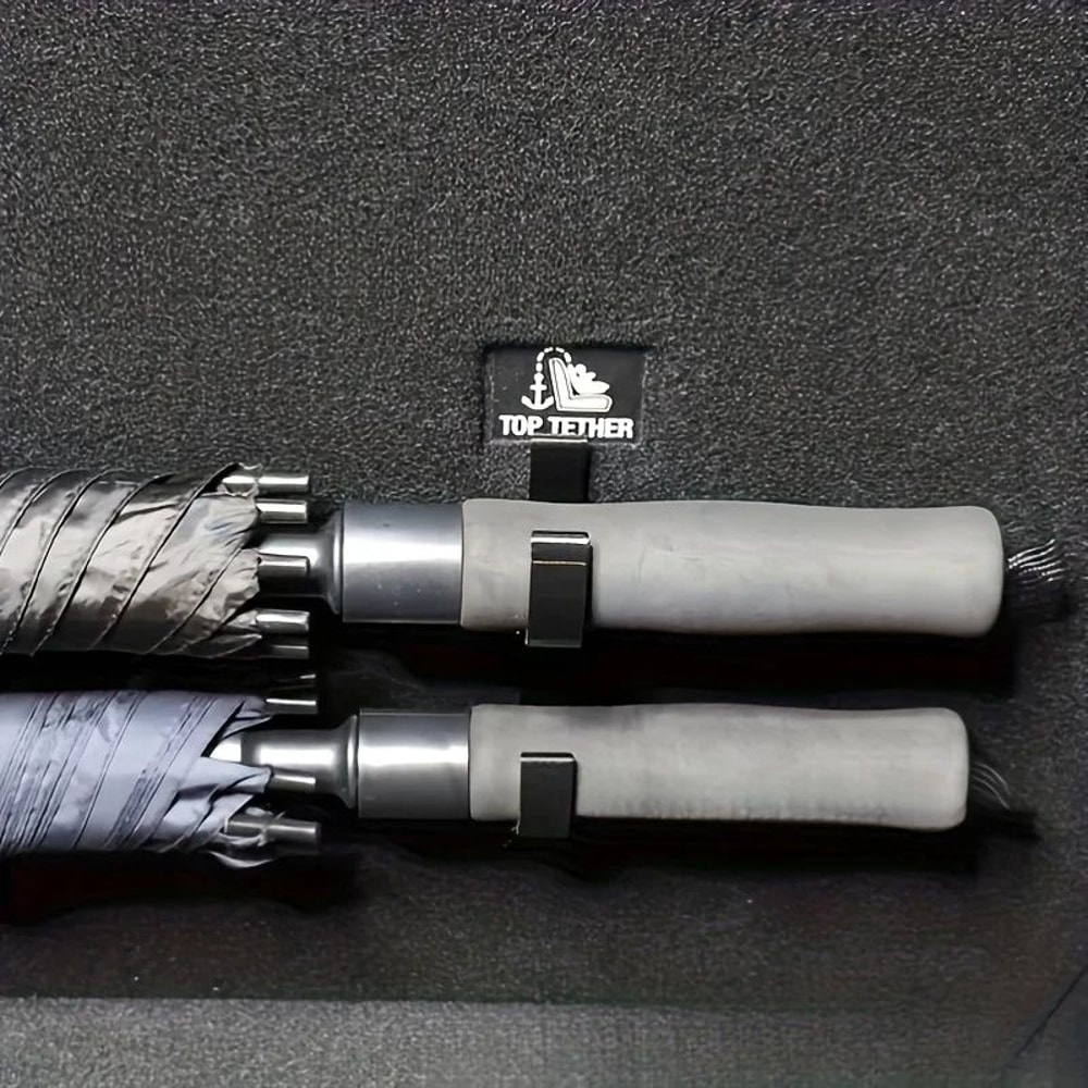 2Piece Car Umbrella Hooks NoDrill Trunk Hangers Universal Seat Back Storage Racks For Sedans 2