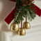 Christmas Hanging Decor Set Velvet Bows Jingle Bells Pinecone Ornaments For Trees Fireplaces Hol 3