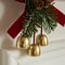 Christmas Hanging Decor Set Velvet Bows Jingle Bells Pinecone Ornaments For Trees Fireplaces Hol 3