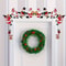 2D Wooden Christmas Door Frame Decorations Santa Snowman Reindeer Hanging Holiday Ornaments 2
