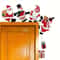 2D Wooden Christmas Door Frame Decorations Santa Snowman Reindeer Hanging Holiday Ornaments 4
