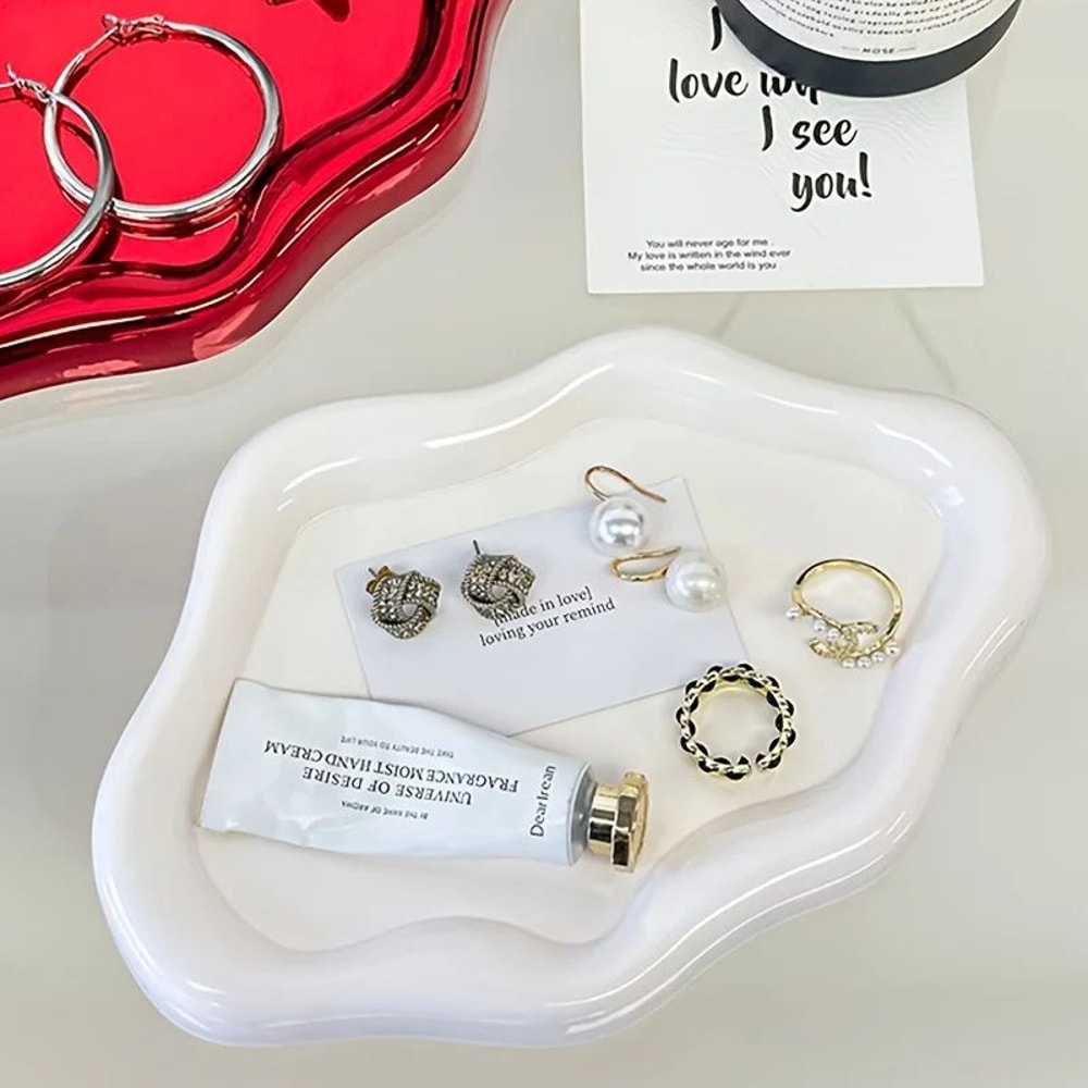 CloudShaped Jewelry Tray Decorative Storage Plate For Earrings Bracelets Necklaces Ideal Home Dec 1