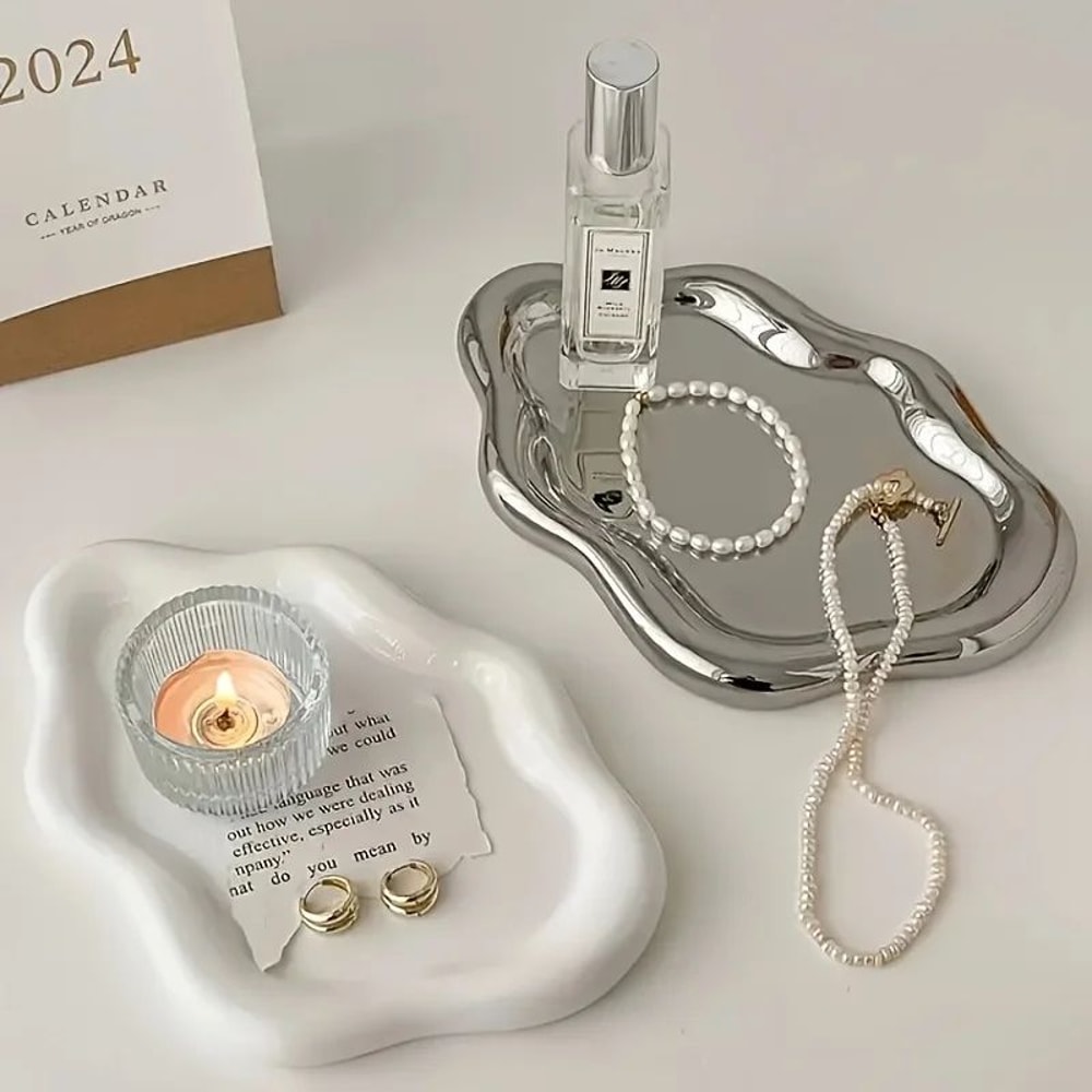 CloudShaped Jewelry Tray Decorative Storage Plate For Earrings Bracelets Necklaces Ideal Home Dec 5