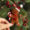 3Piece Christmas Gingerbread Man Hanging Ornaments Festive Tree Pendants For Holiday Decor New Ye 0