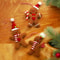 3Piece Christmas Gingerbread Man Hanging Ornaments Festive Tree Pendants For Holiday Decor New Ye 2