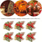 10Piece Christmas Ribbon Bows With Bells Mini Red Green Ornaments For Gift Boxes Trees Wedding D 5